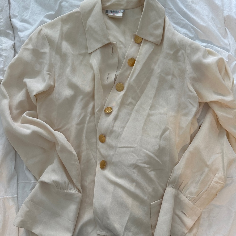 Vintage Yves Saint Laurent Silk Shirt